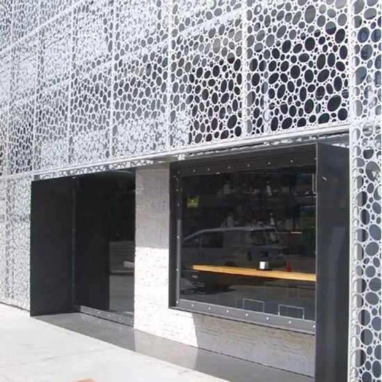 Aluminum Carved Modern Wind Building Facade Cladding Plate Materials Exterior or Interior Solid Curtain Wall Panel