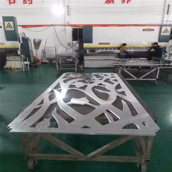 Aluminum Carved Exterior 2.5mm Building Material Facade Cladding Laser Cut 3D Byperbolic Decorative Curtain Wall Panel