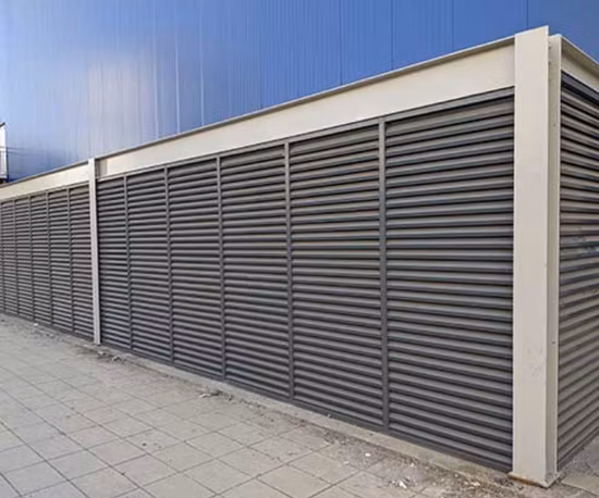 Автоматические вентиляционные ставни дома, внешняя облицовка, навесная стена, алюминиевые жалюзи, современные ставни, жалюзи на аэродинамическом профиле для окон, для навесной стены